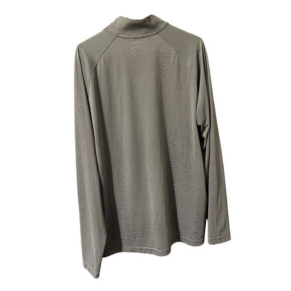 Under Armour HeatGear Quarter Zip Gray Striped XL Loose Fit Shirt - Picture 2 of 4